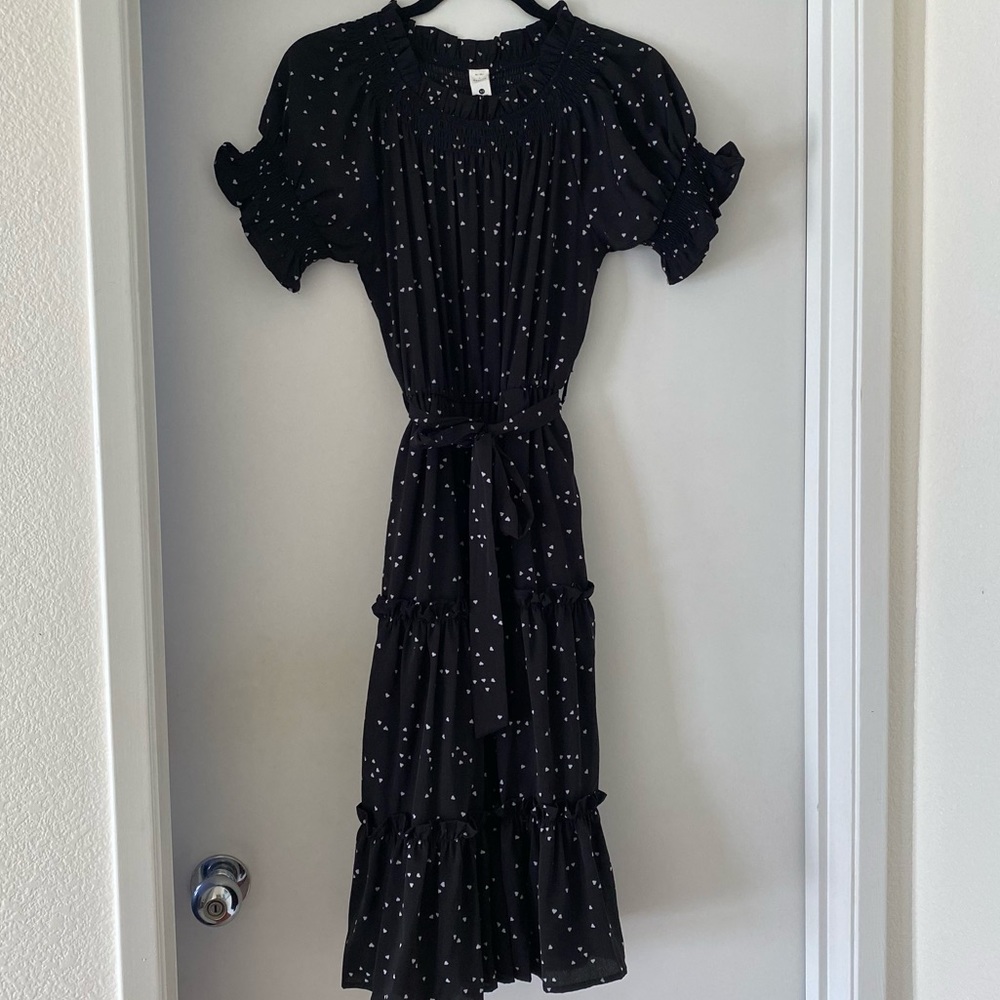 Black and White Small Hearts Dress
